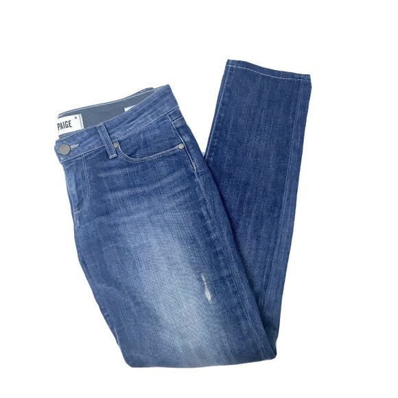 PAIGE "Jimmy Jimmy Skinny" Distressed Jeans - Picture 6 of 9